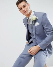 Синий облегающий пиджак ASOS DESIGN wedding - Синий 1205510