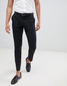 Черные брюки зауженного кроя Burton Menswear - Черный 1286344
