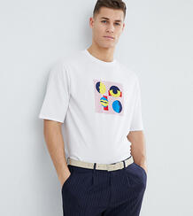 Трикотажная футболка с абстрактным принтом Noak - Белый 1225363
