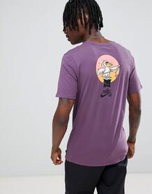 Фиолетовая футболка с принтом пеликана Nike SB 912350-517 - Фиолетовый 1208178