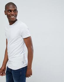 Серая меланжевая обтягивающая футболка Burton Menswear - Серый 1310319