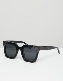 Черные квадратные солнцезащитные очки Vow London Riley - Черный 1304021