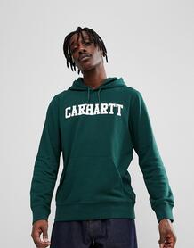 Худи зеленого цвета Carhartt WIP College - Зеленый 1166896