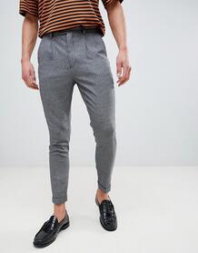 Серые суженные снизу брюки New Look - Серый 1248234