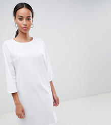 Длинное платье-футболка в стиле оверсайз Noisy May Tall - Белый 1201912