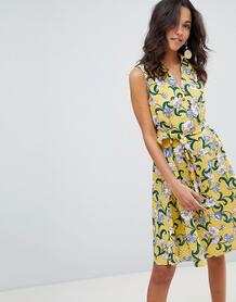 Платье с цветочным принтом Moon River - Желтый 1267938