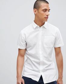 Льняная рубашка с короткими рукавами Selected Homme - Белый 1240519