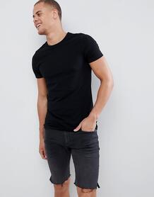 Черная облегающая футболка Burton Menswear - Черный 1310908