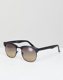 Солнцезащитные очки в стиле ретро с черной оправой и градиентными стек Jeepers Peepers 1282427