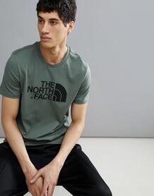 Зеленая футболка с большим логотипом The North Face - Зеленый 1230942