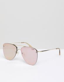Солнцезащитные очки-авиаторы цвета розового золота Le Specs - Золотой 1226140