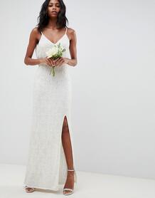 Кружевное платье с отделкой ASOS EDITION wedding - Белый 1261157