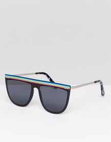 Черные солнцезащитные очки с плоским верхом Spitfire - Черный 1244219