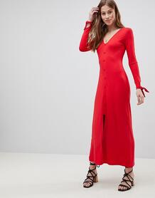 Чайное платье макси ASOS DESIGN - Красный 1220621