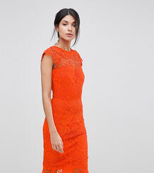 Кружевное платье с фактурной отделкой Paper Dolls Tall - Оранжевый 1239940