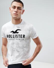 Белая футболка с эффектом кислотной стирки Hollister - Белый 1256286