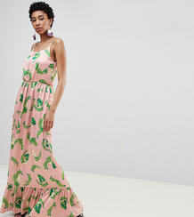 Платье макси с тропическим принтом Vero Moda Tall - Мульти 1241286