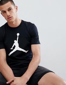 Черная футболка с большим логотипом Jordan Jumpan 908017-010 - Черный 1208081