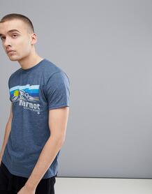 Темно-синяя футболка с логотипом в виде гор на груди Marmot Sunsetter 1224607