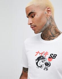 Белая футболка с принтом Nike SB BBQ 912184-100 - Белый 1208176