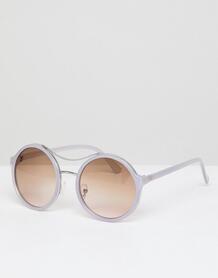 Круглые солнцезащитные очки с планкой сверху AJ Morgan - Фиолетовый 1284247