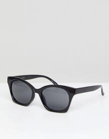Солнцезащитные очки кошачий глаз Pieces - Черный 1249576