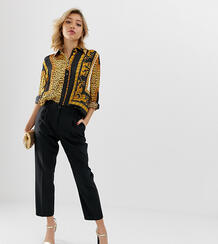 Зауженные брюки ASOS DESIGN Petite - Черный 1232437