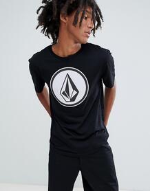 Черная футболка с большим логотипом Volcom - Черный 1230686