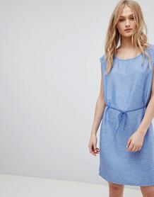 Джинсовое платье с поясом и принтом Blend She Mally - Синий 1197990