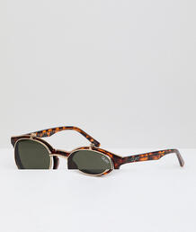Солнцезащитные очки в круглой черепаховой оправе Quay Australia Festiv 1258942