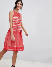 Кружевное платье для выпускного Little Mistress - Красный 1278081