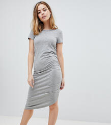 Асимметричное платье миди со сборками Noisy May Petite - Серый 1264203
