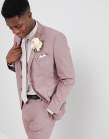 Узкий розовый пиджак Selected Homme - Коричневый 1229709