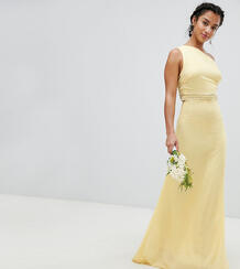 Платье макси с отделкой TFNC Petite Bridesmaid - Желтый 1219900