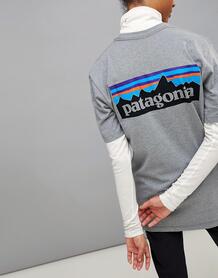 Серая футболка с логотипом Patagonia P-6 - Серый 1255486