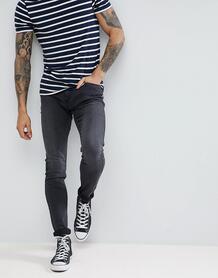 Черные супероблегающие джинсы Lee Malone - Черный 1213829