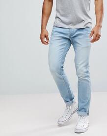 Узкие голубые джинсы Solid - Синий 1208070