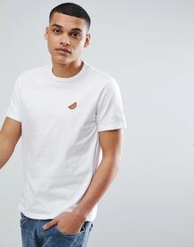 Белая футболка с вышивкой арбузов Burton Menswear - Белый 1285439
