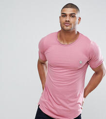 Удлиненная футболка с необработанными краями Le Breve TALL - Розовый 1200540
