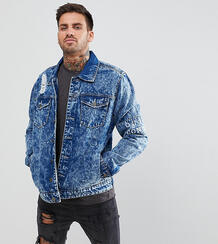 Рваная джинсовая куртка с эффектом кислотной стирки Brooklyn Supply Co Brooklyn Supply Co. 1167061