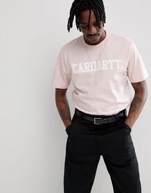 Розовая футболка Carhartt WIP College - Розовый 1166921