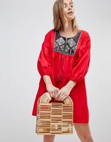 Пляжное платье с вышивкой Influence - Красный 1216121