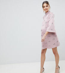 Платье мини с отделкой ASOS DESIGN Maternity - Розовый Asos Maternity 1222839