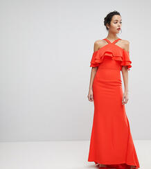 Oversize-платье макси с оборками Jarlo - Оранжевый 1214516