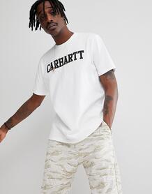 Белая футболка Carhartt WIP College - Белый 1166920