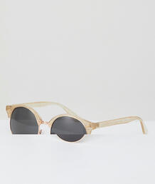 Солнцезащитные очки в прозрачной оправе с блестками AJ Morgan 1248077