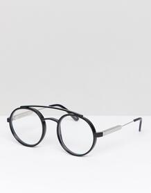 Круглые очки с прозрачными стеклами в черной оправе Spitfire - Черный 1243742