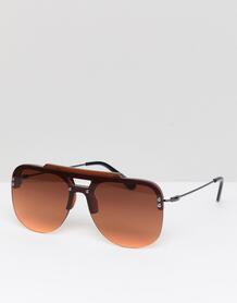Коричневые солнцезащитные очки в стиле ретро Spitfire - Коричневый 1243978