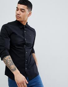 Черная эластичная приталенная рубашка Tommy Jeans - Черный 1253487