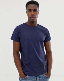 Темно-синяя футболка с круглым вырезом Tommy Jeans - Темно-синий 1253506